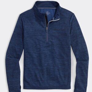 Vineyard Vines Boys' Sankaty Quarter-Zip Navy Size Small (8-10)
